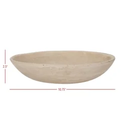 Decorative Bowls & Jars-Kirkland's Home Recycled Paper Mache Decorative Bowl Ivory