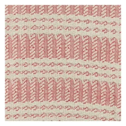 Blankets & Throws-Kirkland's Home Red And Ivory Striped Cotton Throw Red/Ivory