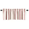Curtains & Drapes-Kirkland's Home Red And White Farmhouse Stripe Valance White/Red
