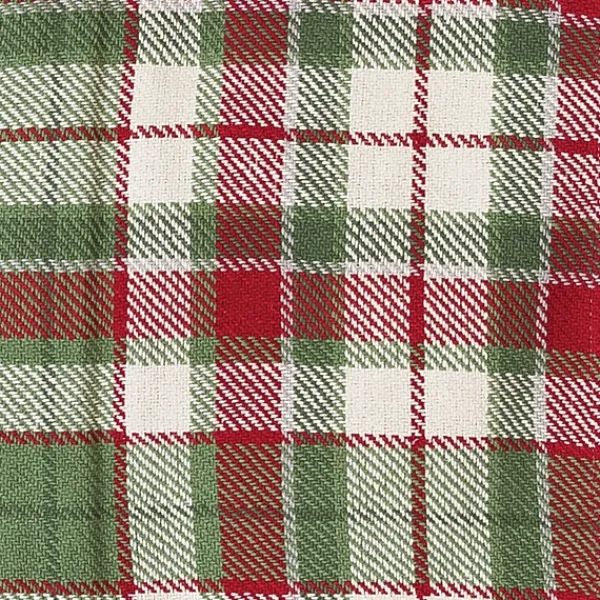Blankets & Throws-Kirkland's Home Red Green White Plaid Christmas Throw Blanket Red/Green