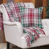 Blankets & Throws-Kirkland's Home Red Green White Traditional Plaid Throw Blanket Red/Green