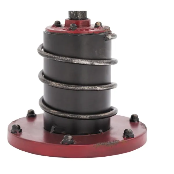 Table Lamps-Kirkland's Home Red Iron Cage Shade Edison Table Lamp Black