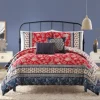 Comforters-Kirkland's Home Red Navy Marbella King 5-Pc. Comforter Set Red/Blue