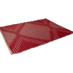 Outdoor Rugs-Kirkland's Home Red Primitive Arrow Outdoor Area Rug, 4X6 Tan/Red