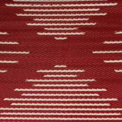 Outdoor Rugs-Kirkland's Home Red Primitive Arrow Outdoor Area Rug, 4X6 Tan/Red