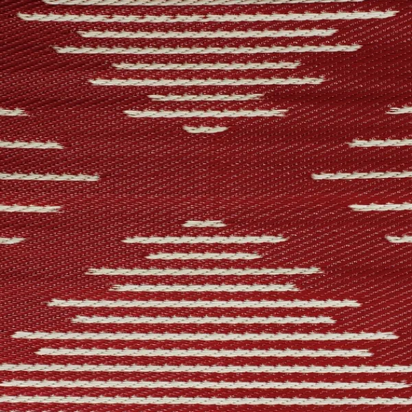 Outdoor Rugs-Kirkland's Home Red Primitive Arrow Outdoor Area Rug, 4X6 Tan/Red