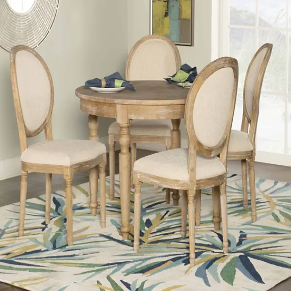 Dining Tables-Kirkland's Home Reese Round Natural Dining Table