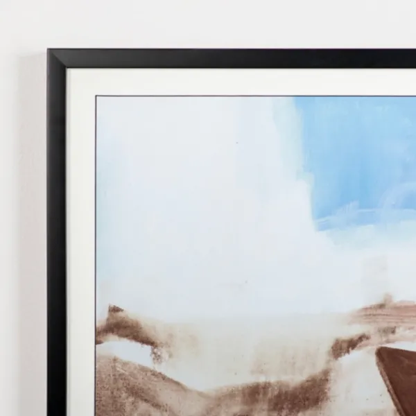 Framed Art-Kirkland's Home Regeneration Abstract Framed Art Print Blue/Brown