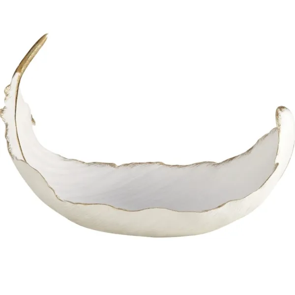 Decorative Bowls & Jars-Kirkland's Home Resin Feather Bowl White