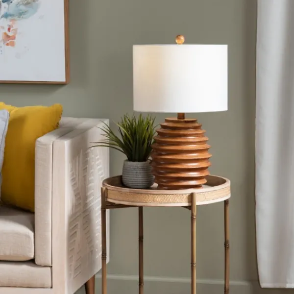 Table Lamps-Kirkland's Home Resin Honeycomb Table Lamp Brown