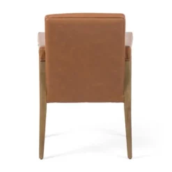 Dining Chairs-Kirkland's Home Reuben Sierra Butterscotch Dining Chair Brown