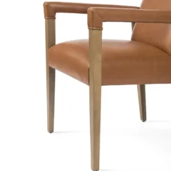 Dining Chairs-Kirkland's Home Reuben Sierra Butterscotch Dining Chair Brown