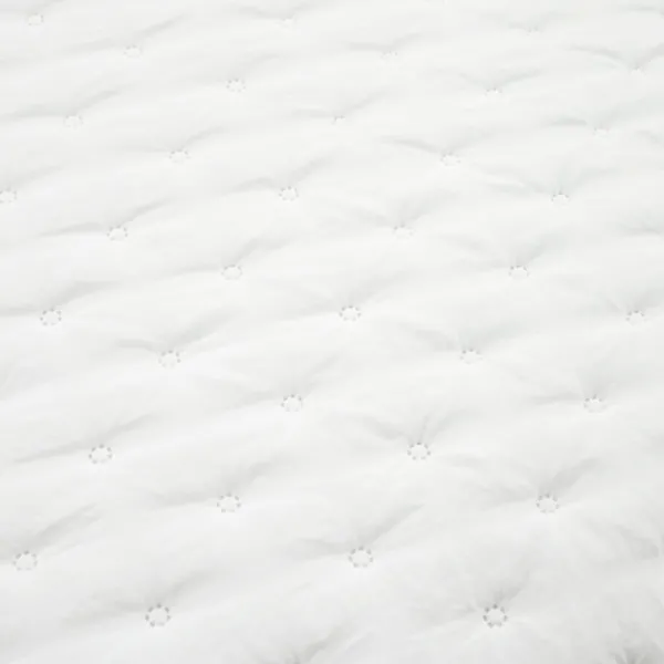 Quilts-Kirkland's Home Reyna Ruffle 3-Pc. Full/Queen Quilt Set White
