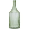 Vases-Kirkland's Home Ribbed Glass Bottle Vase, 14 In. Green