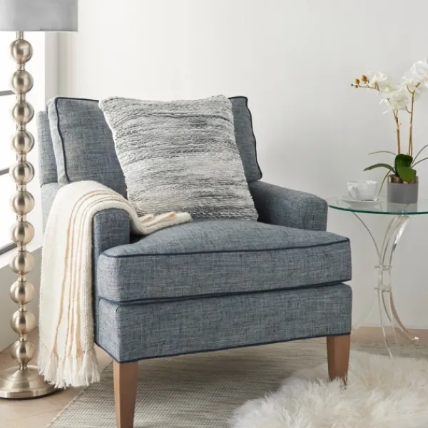 Pillows-Kirkland's Home Ribbon Loops Pillow Gray