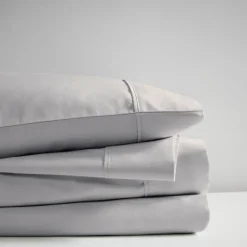 Bed Sheets-Kirkland's Home Rich Cooling Cotton Queen Sheet Set Gray