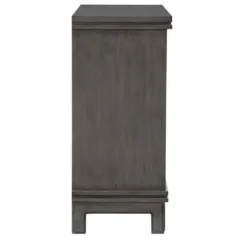 Cabinets & Sideboards-Kirkland's Home Rich Dimensional Panel Cabinet Gray