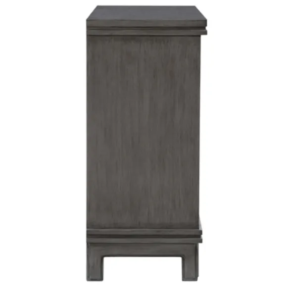 Cabinets & Sideboards-Kirkland's Home Rich Dimensional Panel Cabinet Gray