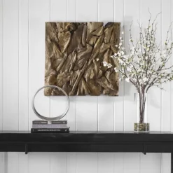 Wall Plaques-Kirkland's Home Rio Natural Wood Wall Plaque Brown