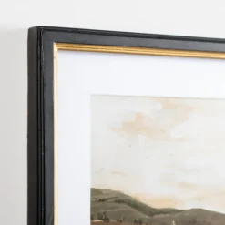 Framed Art-Kirkland's Home Road Through Hills Framed Art Print Brown/Tan/White