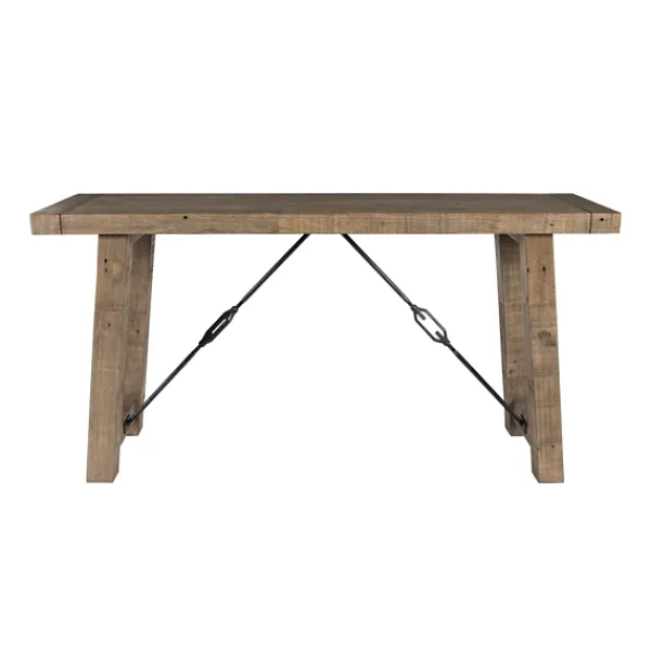 Console Tables-Kirkland's Home Roane Gray Reclaimed Pine Console Table