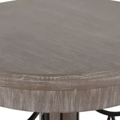 Accent & End Tables-Kirkland's Home Roberta Wood Decorative Metal Accent Table Gray