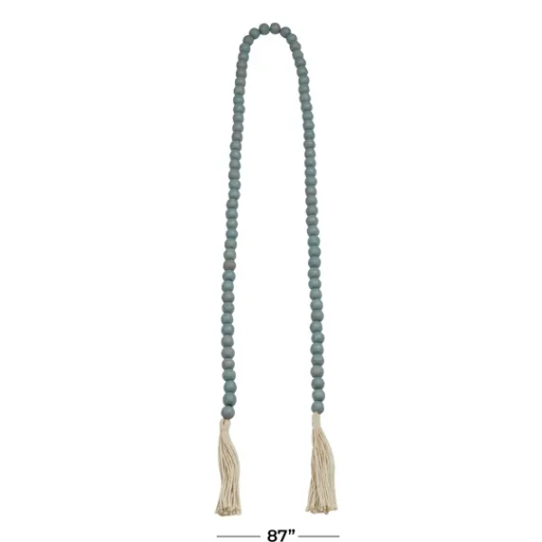 Decorative Accents-Kirkland's Home Robin'S Egg Bohemian Tassel Garland Blue