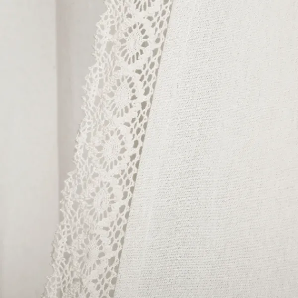Curtains & Drapes-Kirkland's Home Rosalie Lace Curtain Panel Set, 108 In. White