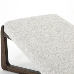 Benches & Ottomans-Kirkland's Home Roscoe Brunswick Pebble Upholstered Bench Gray