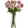Arrangements & Greenery-Kirkland's Home Roses In Cylinder Vase Floral Arrangement Pink