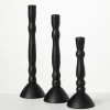 Candle Holders-Kirkland's Home Round Base Taper Candle Holders, Set Of 3 Black