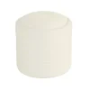Benches & Ottomans-Kirkland's Home Round Cream Boucle Storage Ottoman Ivory