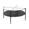 Coffee Tables-Kirkland's Home Round Martha Stewart Coffee Table Black