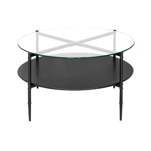 Coffee Tables-Kirkland's Home Round Martha Stewart Coffee Table Black