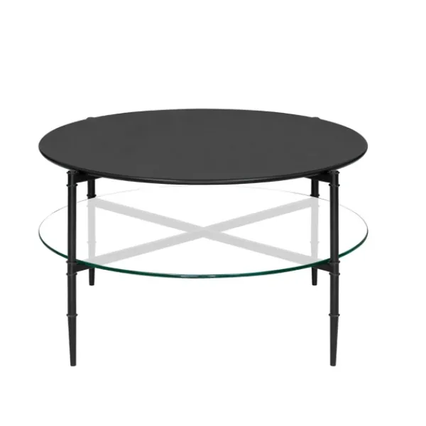 Coffee Tables-Kirkland's Home Round Martha Stewart Coffee Table Black