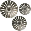 Wall Plaques-Kirkland's Home Round Metal Wesley Wall Plaques, Set Of 3 Gray
