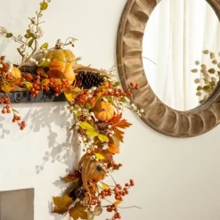 Decorative Mirrors-Kirkland's Home Round Natural Textured Wood Wall Mirror