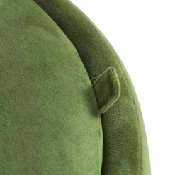 Benches & Ottomans-Kirkland's Home Round Velvet Storage Ottoman Green