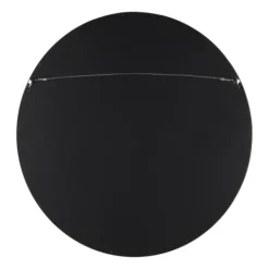 Decorative Mirrors-Kirkland's Home Round Walnut Wood Hutton Mirror Brown