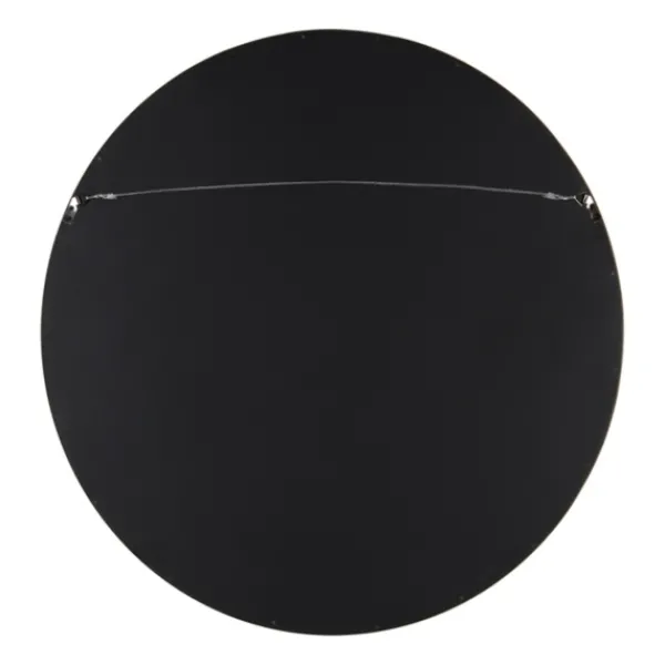 Decorative Mirrors-Kirkland's Home Round Walnut Wood Hutton Mirror Brown