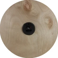 Clocks-Kirkland's Home Round Whitewashed Wood Wall Clock