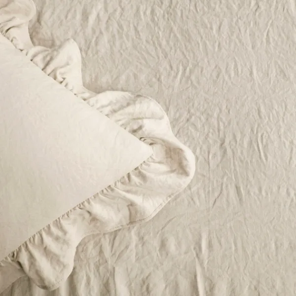 Comforters-Kirkland's Home Ruffle Skirt 3-Pc. King Comforter Set Tan