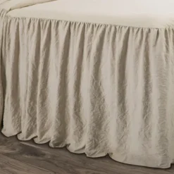 Comforters-Kirkland's Home Ruffle Skirt 3-Pc. King Comforter Set Tan