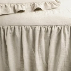 Comforters-Kirkland's Home Ruffle Skirt 3-Pc. Queen Comforter Set Tan