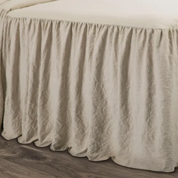 Comforters-Kirkland's Home Ruffle Skirt 3-Pc. Queen Comforter Set Tan