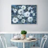 Framed Art-Kirkland's Home Rugosa Roses Floral Framed Wall Art Blue/White/Green