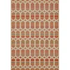 Outdoor Rugs-Kirkland's Home Rust Geo Ikat Outdoor Area Rug, 5X7 Red/Tan