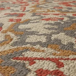 Outdoor Rugs-Kirkland's Home Rust Global Ikat Indoor/Outdoor Area Rug, 5X7 Red/Tan