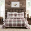 Quilts-Kirkland's Home Rust Plaid Camden Full/Queen 3-Pc. Quilt Set Red/Gray/Ivory