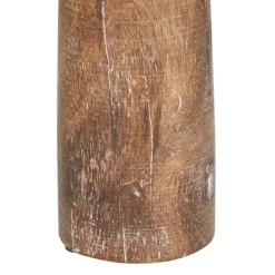Candle Holders-Kirkland's Home Rust Rustic Mango Wood 3-Pc. Candle Holder Set White/Brown